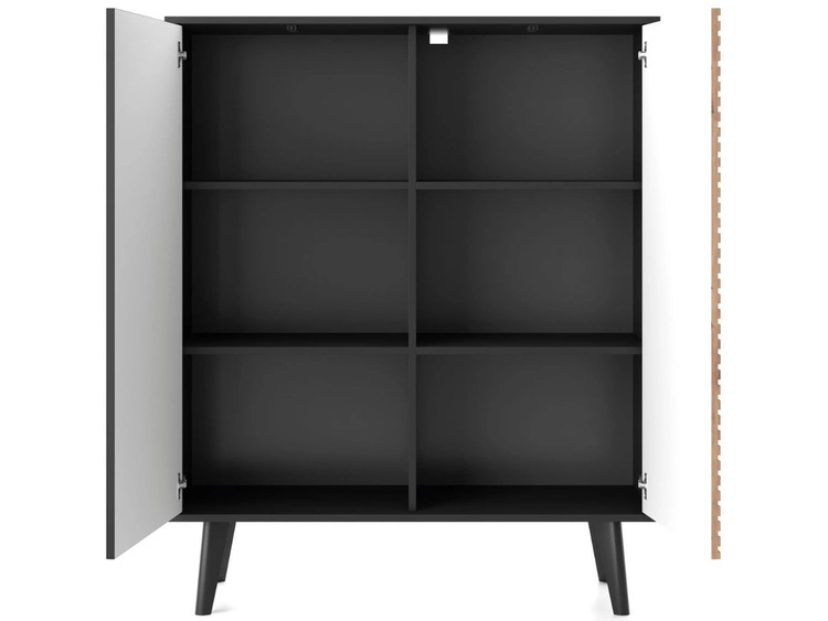 Komoda z drzwiami 104 cm Astro Czarna