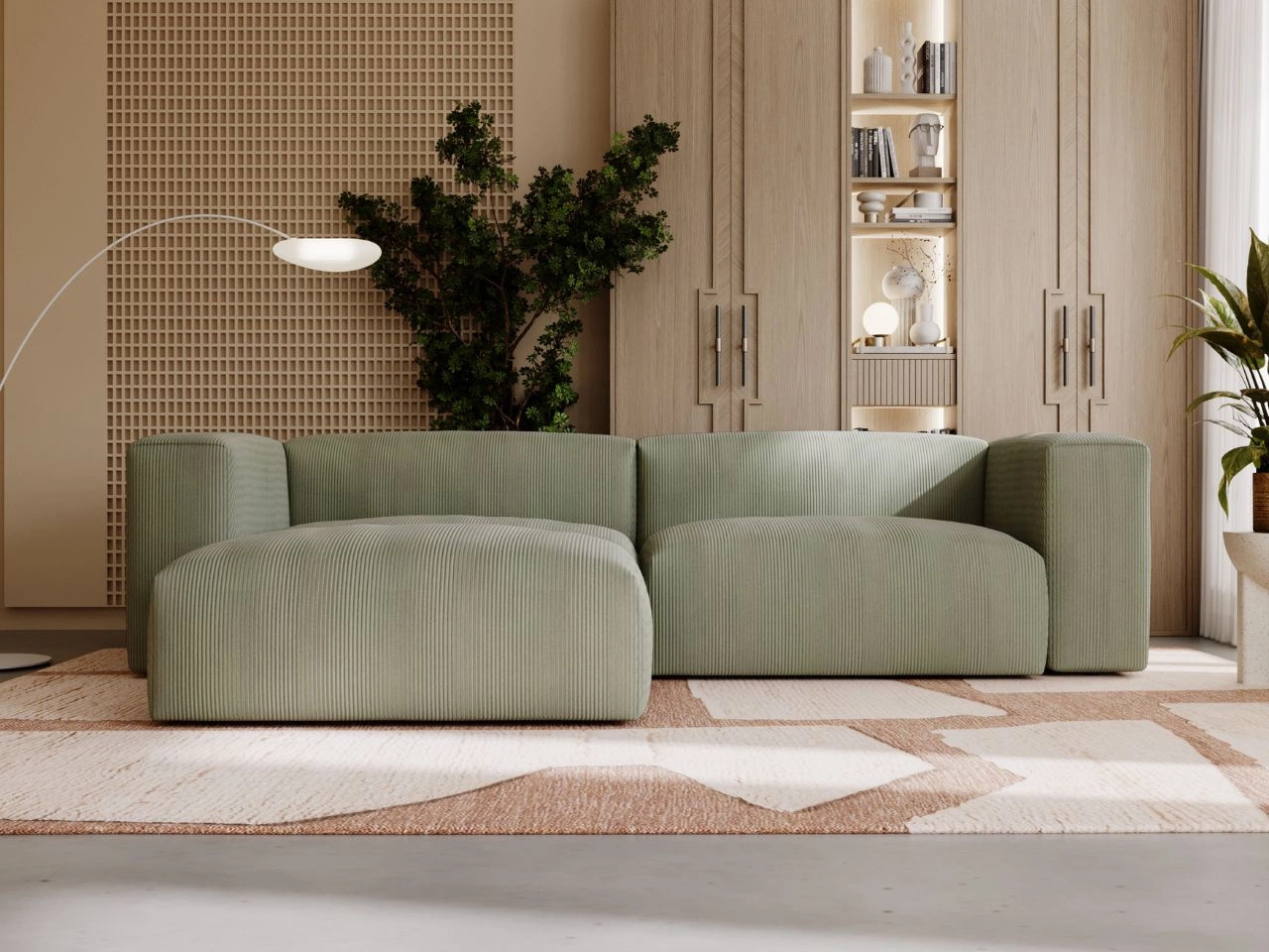 Narożnik wypoczynkowy L lewy Landi Zielony