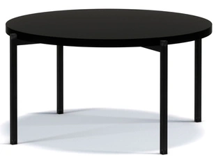 Okrągły Stolik kawowy Sevilla 84 cm Czarny mat