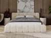 Łóżko tapicerowane z pojemnikiem na pościel 140x200 Ibiza Beżowe