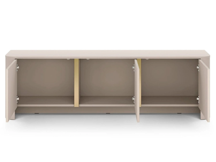 Zestaw mebli do salonu ze złotą listwą dekoracyjną Brillo Kaszmir