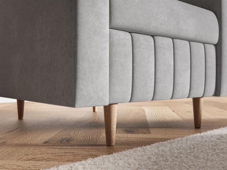 Fotel do salonu Castelo szary