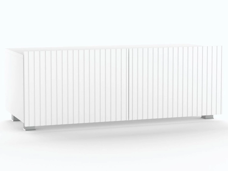 Zestaw szafek pod telewizor z drzwiczkami 200 cm Kioto Biały