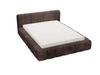 Łóżko tapicerowane z pojemnikiem na pościel 120x200 Ibiza Brązowe