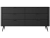 Komoda z 6 szufladami Latina Czarna