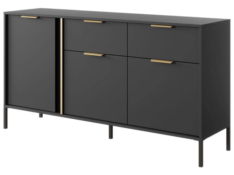 Zestaw mebli do salonu 1 Drino Antracyt