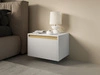Stolik nocny z drzwiczkami Roland Biały