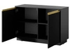 Komoda z drzwiami 104 cm Roland Czarny
