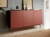 Komoda z drzwiami Drevo czerwona
