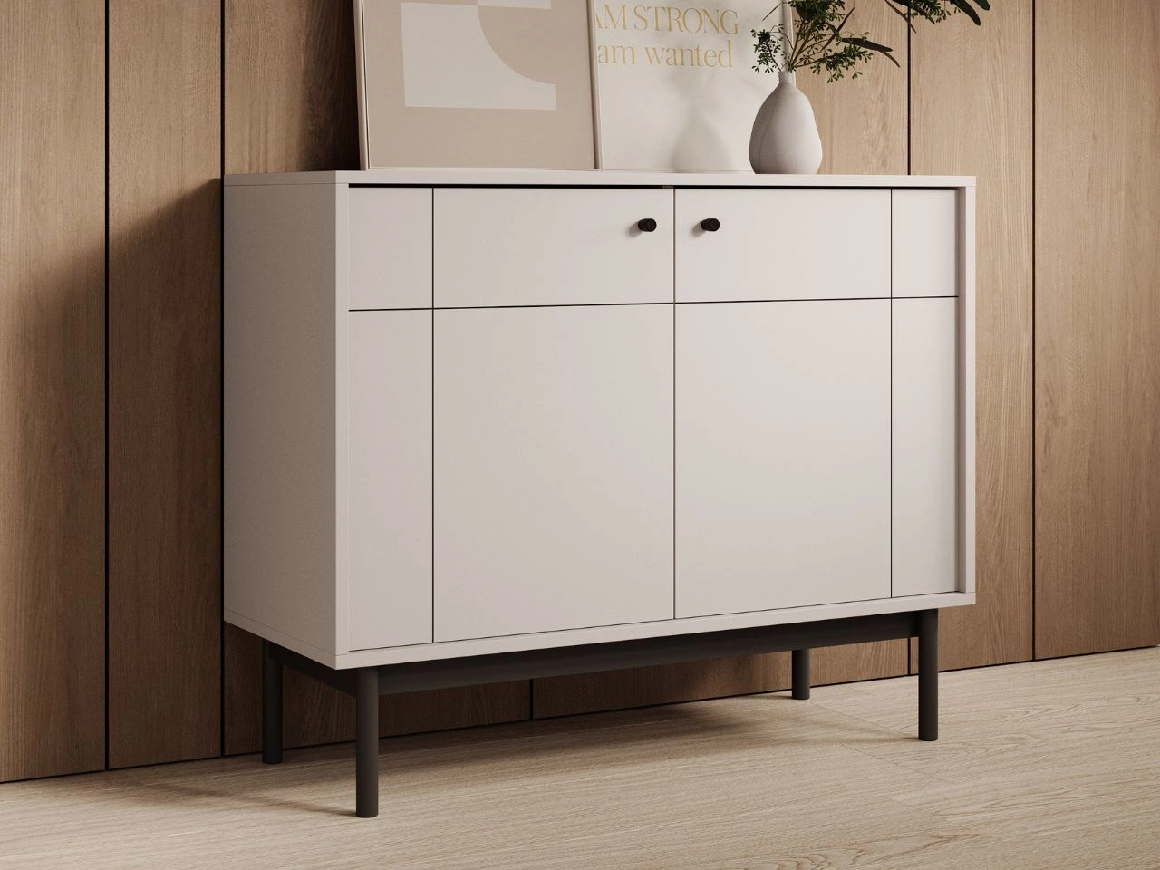 Komoda z drzwiami 104 cm Julio Kaszmir