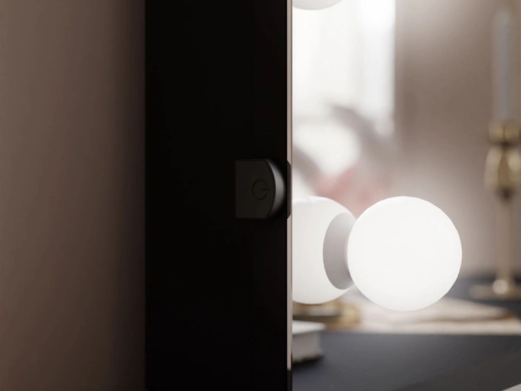 Toaletka glamour z szufladami, lustrem i oświetleniem LED Brisa czarny połysk