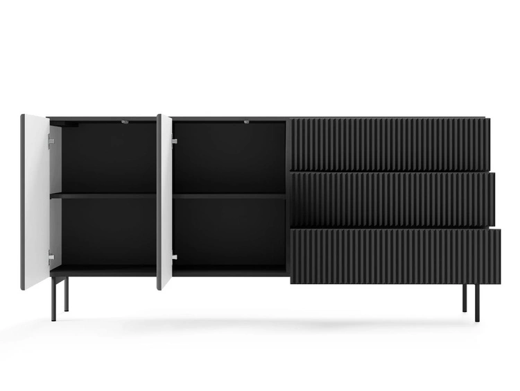 Komoda z drzwiami i szufladami 177 Qualita Czarna