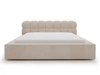 Łóżko tapicerowane z pojemnikiem i stelażem 180x200 Plaza Beżowe