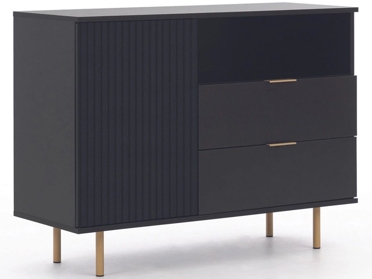 Komoda z drzwiami i szufladami Ankara Czarna