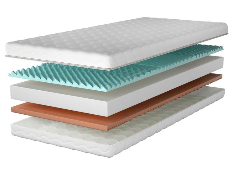 Materac piankowy z 7 strefami twardości i profilowaną pianką Rovii 120x200