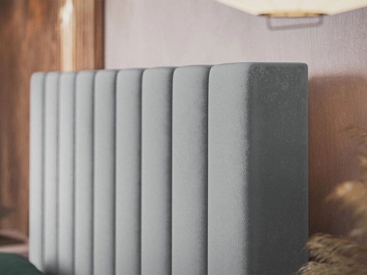 Łóżko tapicerowane z pojemnikiem i stelażem 120x200 Sesto zielone