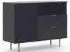 Komoda z drzwiami i szufladami Ankara Czarna