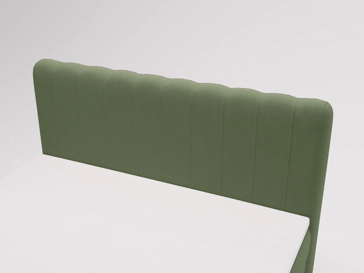 Łóżko kontynentalne z pojemnikiem na pościel 180x200 Osteno Zielone