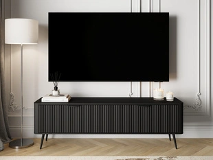 Szafka pod telewizor z drzwiczkami 160 cm Latina Czarna