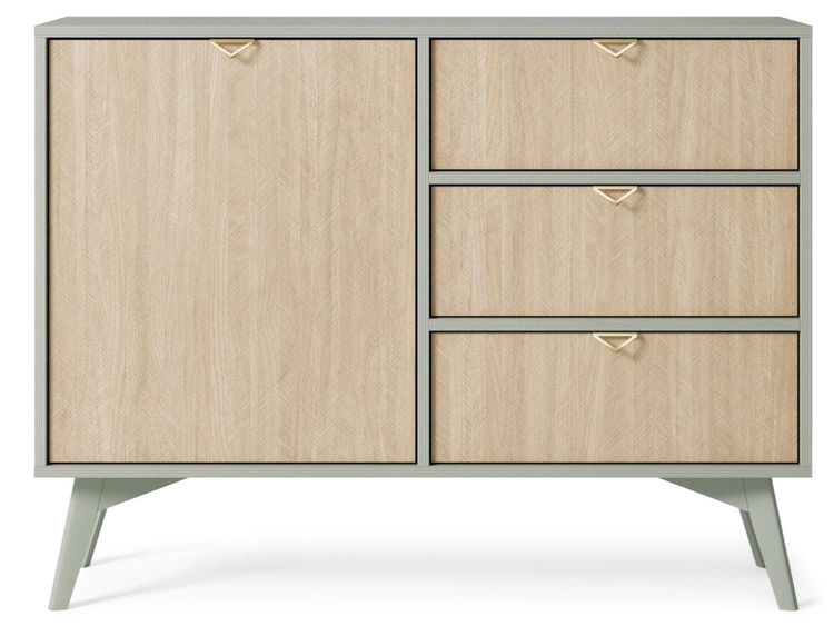 Komoda z drzwiami i szufladami 106 cm Modena Eukaliptus