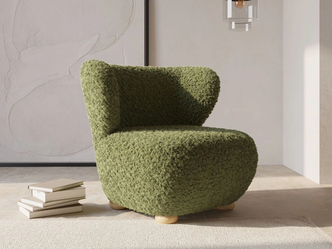 Fotel do salonu Silenzio Zielony