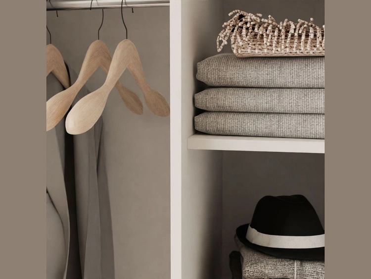 Szafa dwudrzwiowa z drzwiami przesuwnymi 244 cm Nuveo Biały połysk