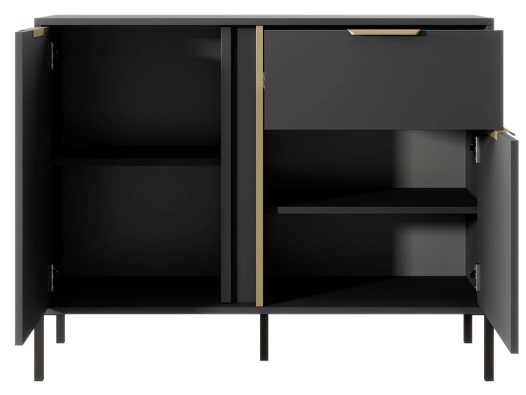 Komoda z drzwiami i szufladą Drino Antracyt