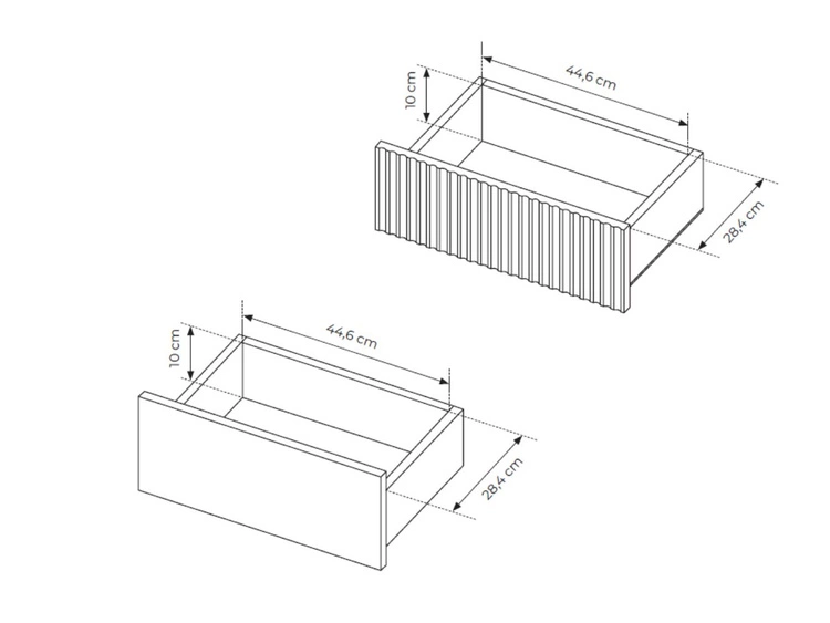 Stolik nocny z szufladami Gradimento Dąb Cremona