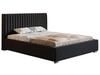 Łóżko tapicerowane z pojemnikiem i stelażem 120x200 Toscania Czarne