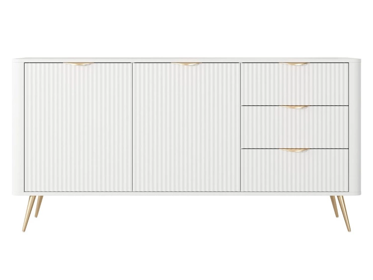 Komoda z drzwiami i szufladami 163 cm Latina Biała