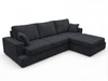 Narożnik L wypoczynkowy Prawy Nesto czarny