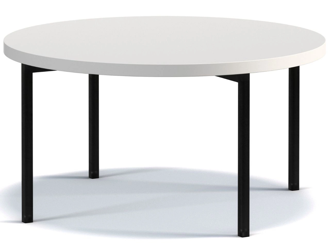Okrągły stolik kawowy Sevilla - Biały Mat