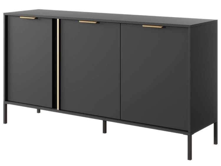 Komoda z drzwiami 153 cm Drino Antracyt