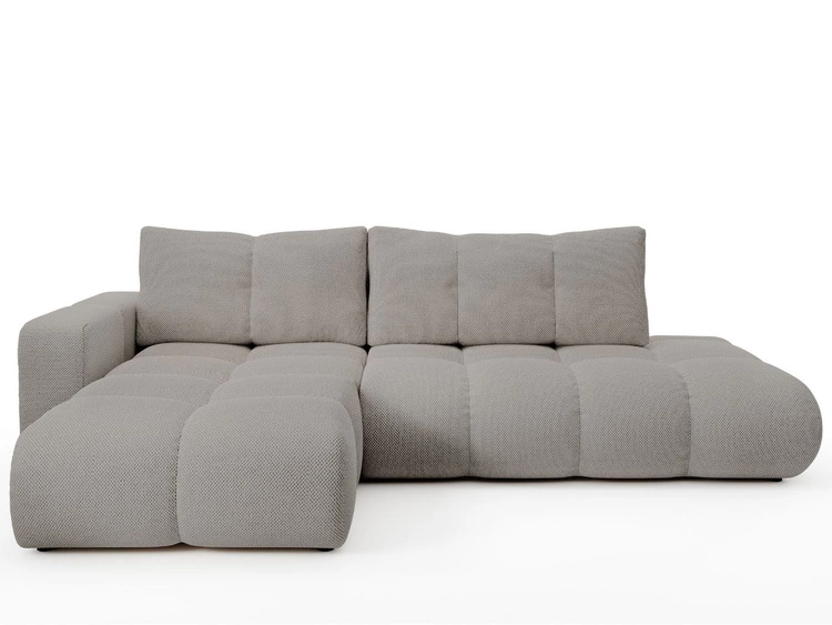 Narożnik L Lewy z funkcją spania i pojemnikiem Sile L Szary