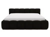 Łóżko tapicerowane z pojemnikiem i stelażem 180x200 Cloud Low czarne