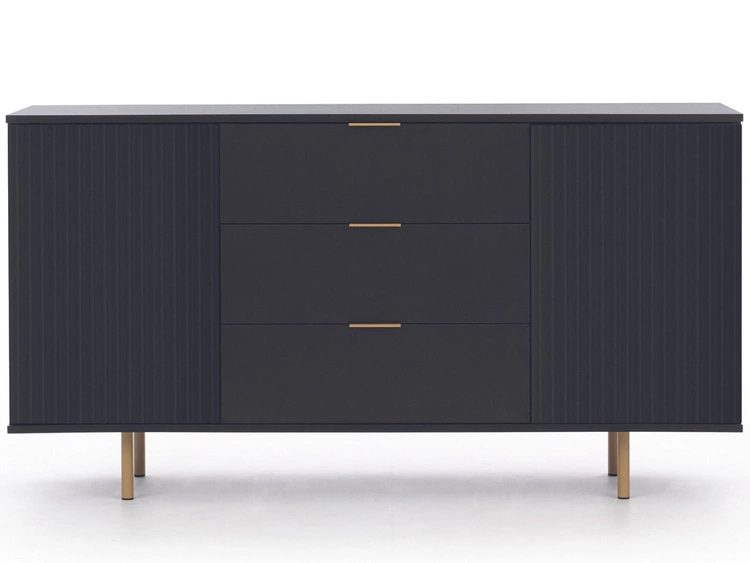 Komoda z drzwiami i szufladami Ankara Czarna