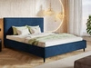 Łóżko tapicerowane ze stelażem 160x200 Grenada Niebieskie