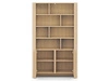 Regał na książki z drzwiczkami ze złotą listwą dekoracyjną Brillo Dąb Vicenza