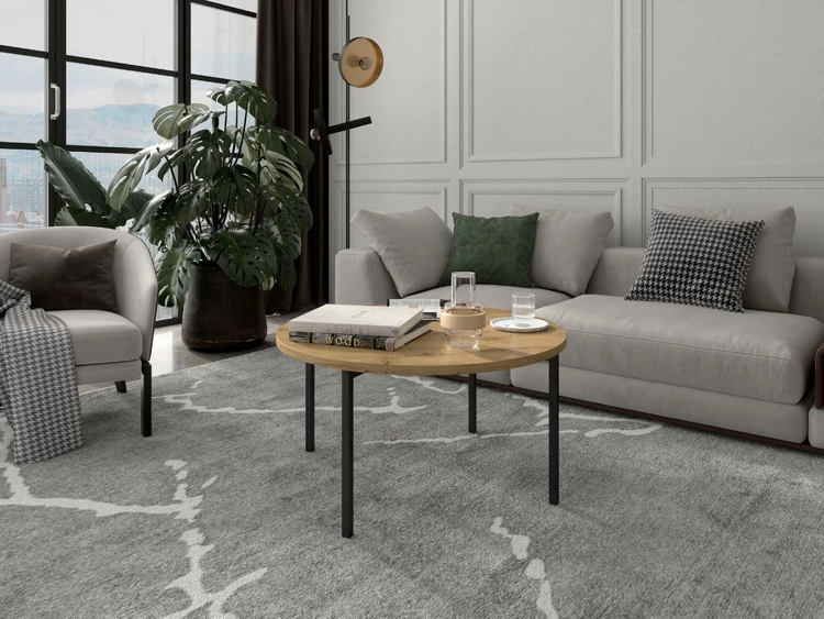 Okrągły stolik kawowy Sevilla Brązowy