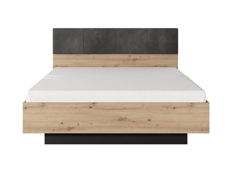 Zestaw mebli do sypialni Turia Dąb Artisan, Antracyt