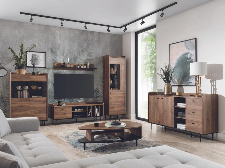 Komoda z drzwiami i szufladami Vasa Brązowa