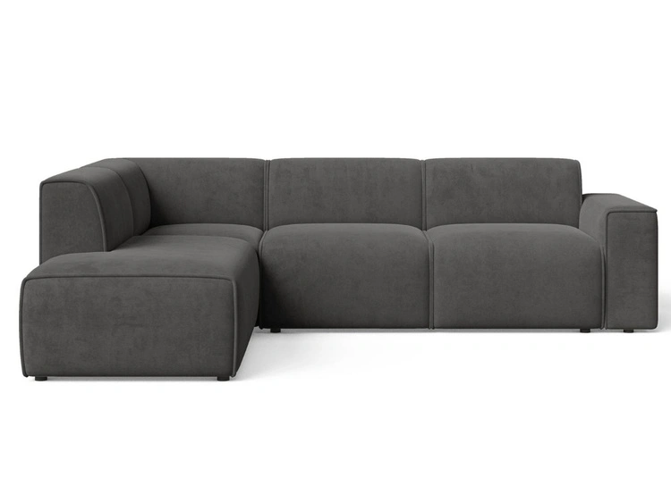 Ciemny szary \ Welur \ Lewa