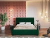 Łóżko tapicerowane z pojemnikiem i stelażem 180x200 Toscania Zielone