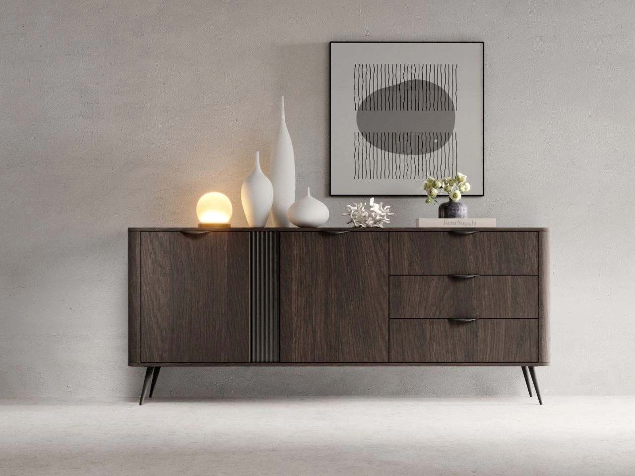 Komoda z drzwiami i szufladami Magico Dąb Dunin