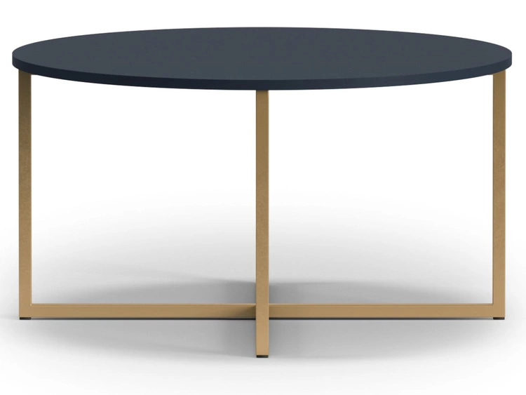 Okrągły stolik kawowy Fallon Granatowy