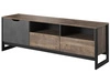 Szafka pod telewizor z szufladami i drzwiczkami Denis Dąb Sand Grande, Matera
