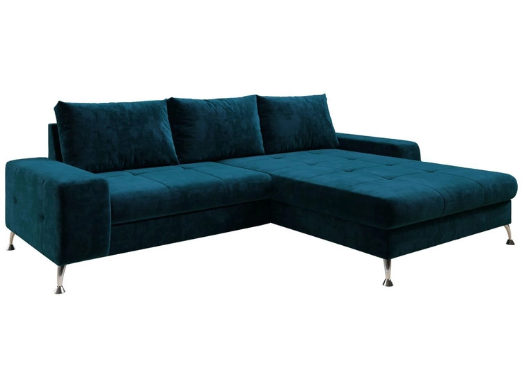 Narożnik L Prawy z funkcją spania i pojemnikiem Tonny Ciemny niebieski