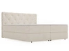 Łóżko kontynentalne z pojemnikiem na pościel 140x200 Napoli Beżowe