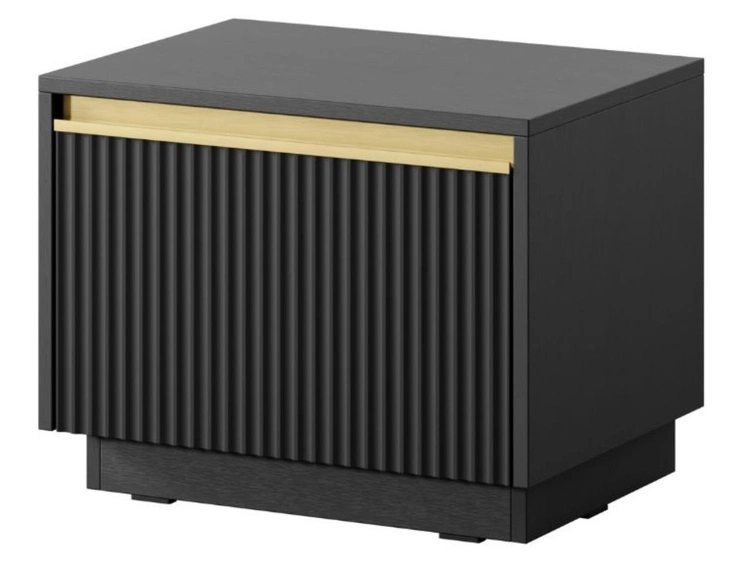 Stolik nocny z drzwiczkami Roland Czarny