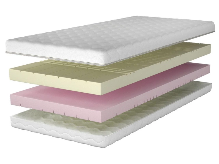 Materac piankowy z 7-strefową pianką poliuretanową Ovelo 90x200